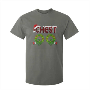 Christmas Couples T Shirt For Kid Chest Nuts Funny Couples Matching Chestnuts TS10 Military Green Print Your Wear