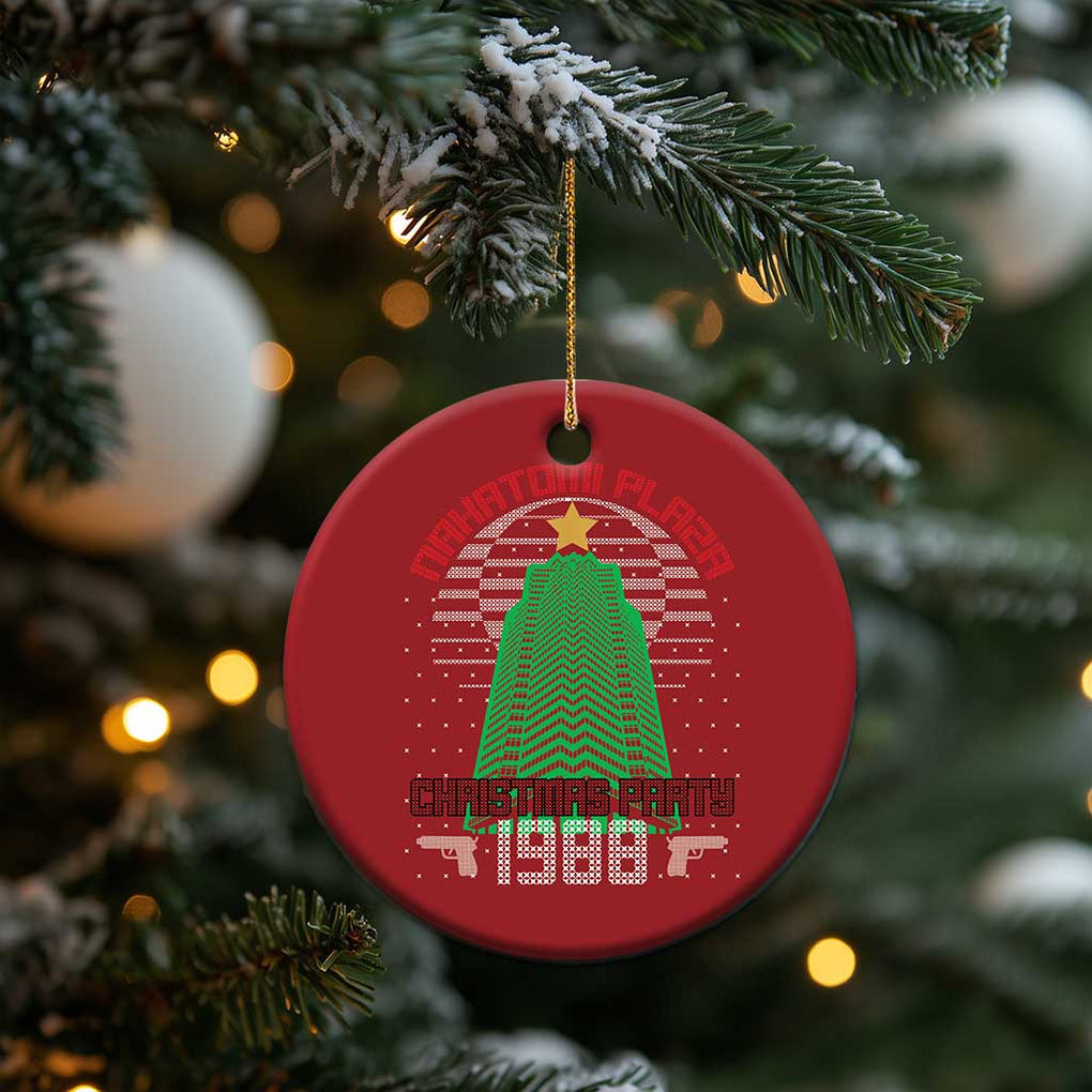 Nakatomi Plaza Xmas Party 1988 Christmas Ornament Xmas Gift Funny 80's Die Movie Bruce TS10 Print Your Wear