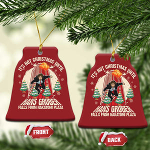 Xmas Nakatomi Plaza Christmas Ornament Hans Gruber Xmas Party 2024 TS10 Bell Flake Red Print Your Wear