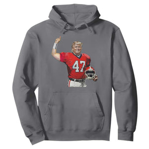 Trump Football Hoodie Vintage Sports Fan TS10 Charcoal Print Your Wear