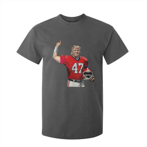 Trump Football T Shirt For Kid Vintage Sports Fan TS10 Dark Heather Print Your Wear