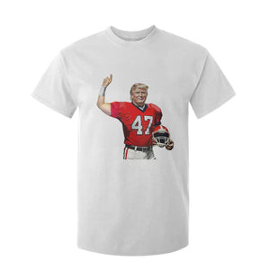 Trump Football T Shirt For Kid Vintage Sports Fan TS10 White Print Your Wear