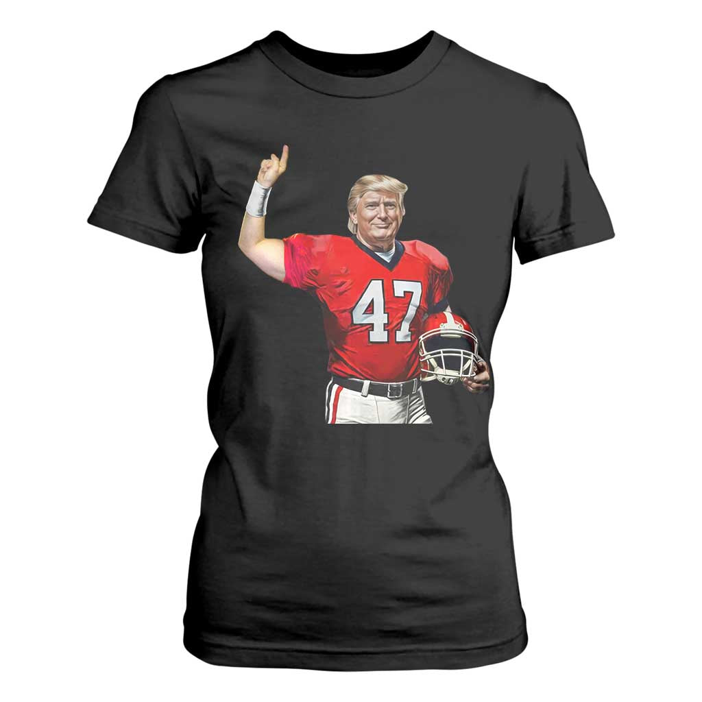 Trump Football T Shirt For Women Vintage Sports Fan TS10 Black Print Your Wear