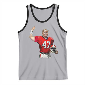 Trump Football Tank Top Vintage Sports Fan TS10 Athletic Heather Black Print Your Wear