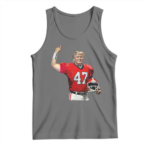 Trump Football Tank Top Vintage Sports Fan TS10 Black Heather Print Your Wear