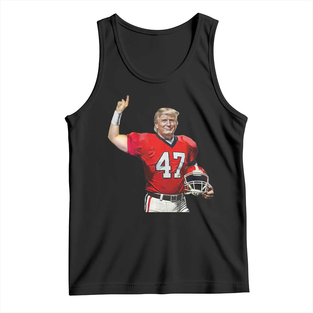 Trump Football Tank Top Vintage Sports Fan TS10 Black Print Your Wear