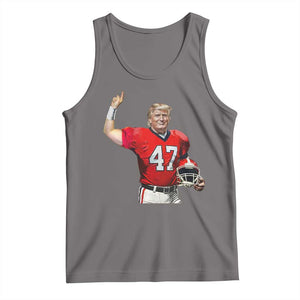 Trump Football Tank Top Vintage Sports Fan TS10 Deep Heather Print Your Wear