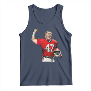 Trump Football Tank Top Vintage Sports Fan TS10 Navy Print Your Wear