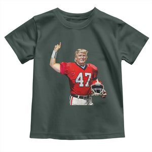 Trump Football Toddler T Shirt Vintage Sports Fan TS10 Dark Forest Green Print Your Wear