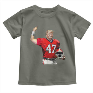 Trump Football Toddler T Shirt Vintage Sports Fan TS10 Military Green Print Your Wear