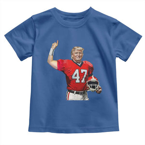 Trump Football Toddler T Shirt Vintage Sports Fan TS10 Royal Blue Print Your Wear