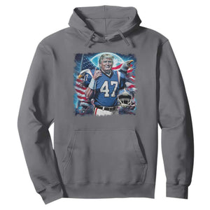 Trump Football Hoodie Vintage Sports Fan Game Day TS10 Charcoal Print Your Wear