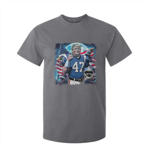 Trump Football T Shirt For Kid Vintage Sports Fan Game Day TS10 Charcoal Print Your Wear