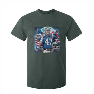 Trump Football T Shirt For Kid Vintage Sports Fan Game Day TS10 Dark Forest Green Print Your Wear