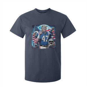 Trump Football T Shirt For Kid Vintage Sports Fan Game Day TS10 Navy Print Your Wear