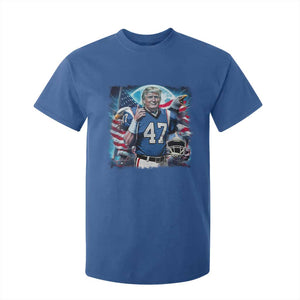 Trump Football T Shirt For Kid Vintage Sports Fan Game Day TS10 Royal Blue Print Your Wear