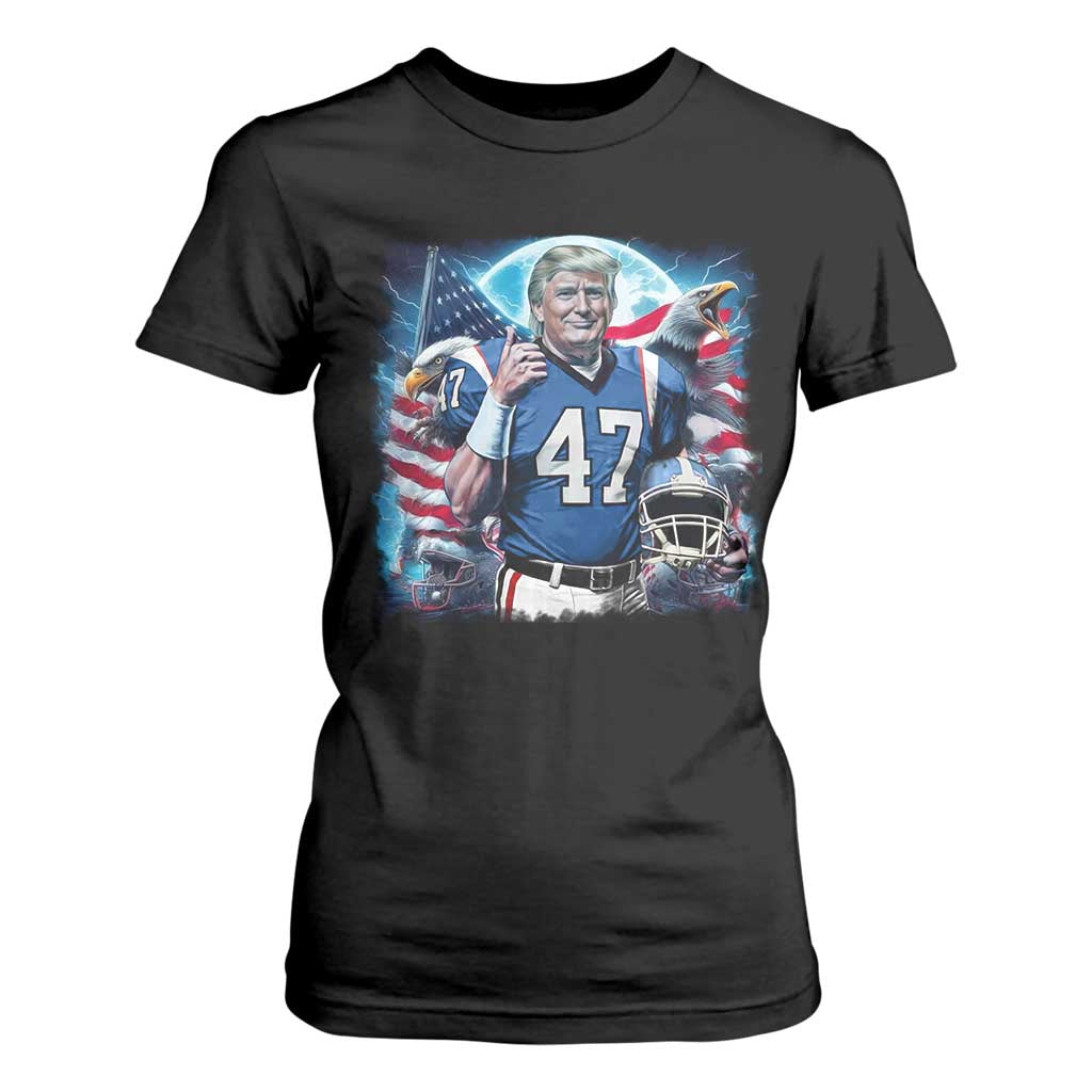 Trump Football T Shirt For Women Vintage Sports Fan Game Day TS10 Black Print Your Wear