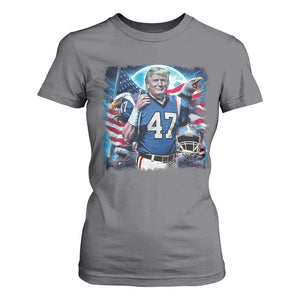 Trump Football T Shirt For Women Vintage Sports Fan Game Day TS10 Charcoal Print Your Wear