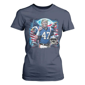 Trump Football T Shirt For Women Vintage Sports Fan Game Day TS10 Navy Print Your Wear