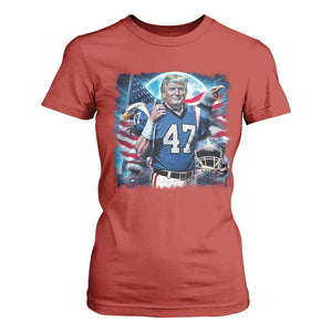 Trump Football T Shirt For Women Vintage Sports Fan Game Day TS10 Red Print Your Wear