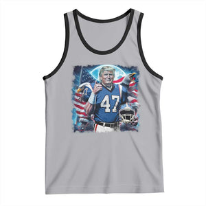 Trump Football Tank Top Vintage Sports Fan Game Day TS10 Athletic Heather Black Print Your Wear