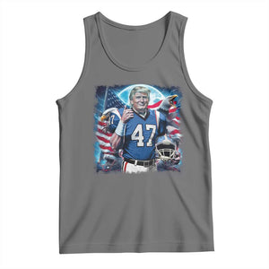 Trump Football Tank Top Vintage Sports Fan Game Day TS10 Black Heather Print Your Wear