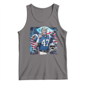 Trump Football Tank Top Vintage Sports Fan Game Day TS10 Deep Heather Print Your Wear