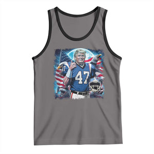 Trump Football Tank Top Vintage Sports Fan Game Day TS10 Deep Heather Black Print Your Wear