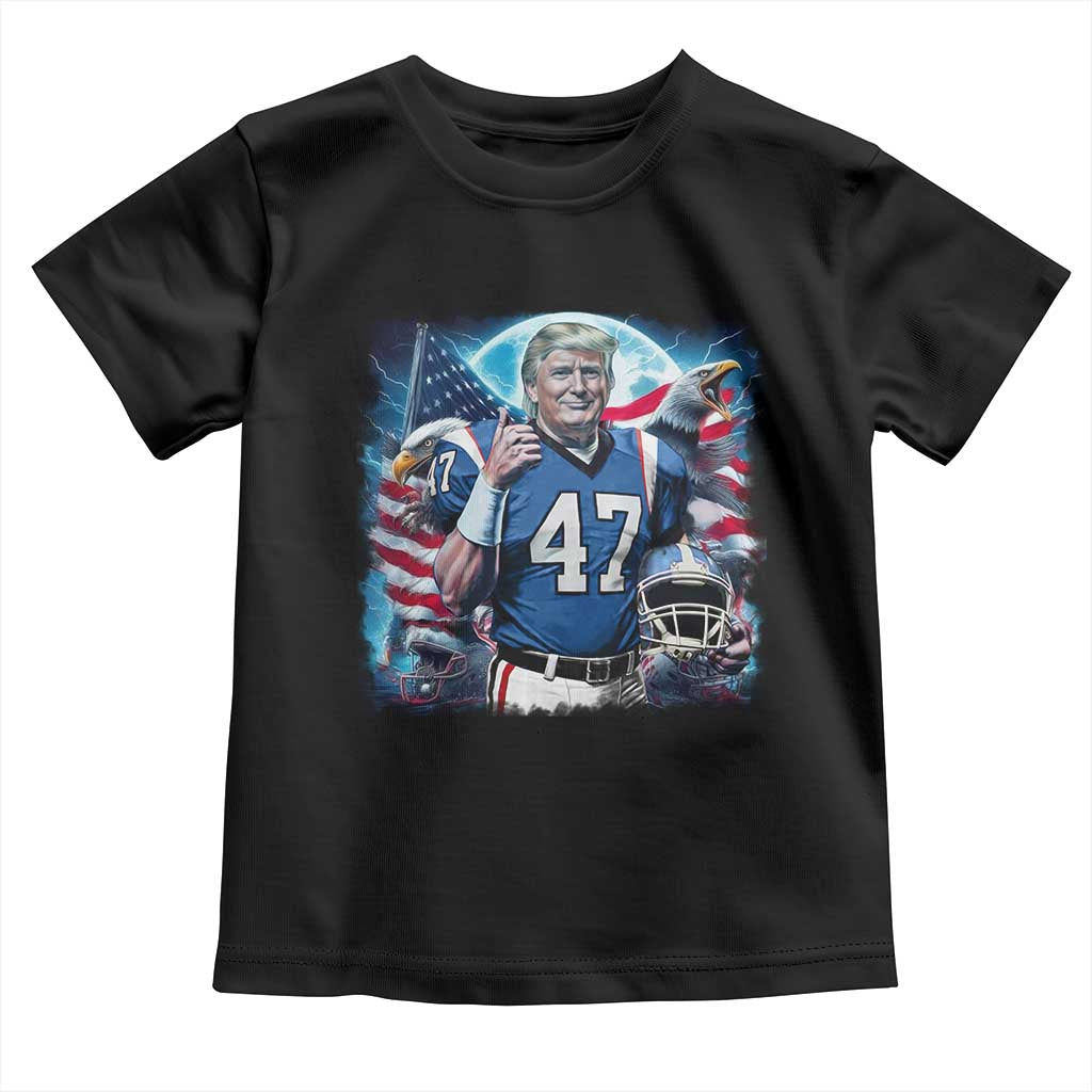 Trump Football Toddler T Shirt Vintage Sports Fan Game Day TS10 Black Print Your Wear