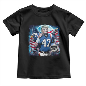 Trump Football Toddler T Shirt Vintage Sports Fan Game Day TS10 Black Print Your Wear