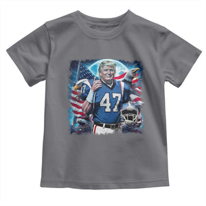 Trump Football Toddler T Shirt Vintage Sports Fan Game Day TS10 Charcoal Print Your Wear