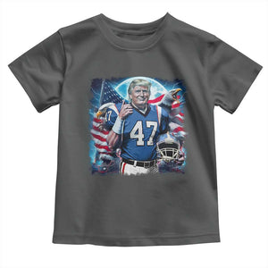 Trump Football Toddler T Shirt Vintage Sports Fan Game Day TS10 Dark Heather Print Your Wear