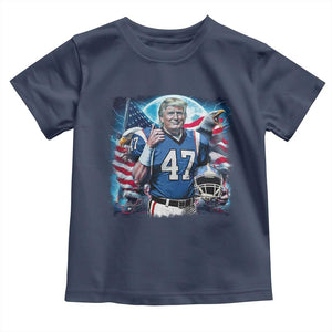 Trump Football Toddler T Shirt Vintage Sports Fan Game Day TS10 Navy Print Your Wear