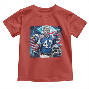 Trump Football Toddler T Shirt Vintage Sports Fan Game Day TS10 Red Print Your Wear