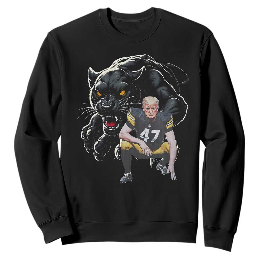 PFS Trump Football Sweatshirt Vintage Athletic Sports Fan Mascot Game Day TS10 Black Print Your Wear