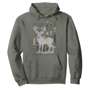 Deer Hunting American Camouflage Flag Hoodie TS10 Military Green Print Your Wear