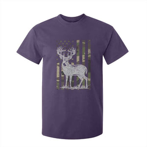 Deer Hunting American Camouflage Flag T Shirt For Kid TS10 Purple Print Your Wear