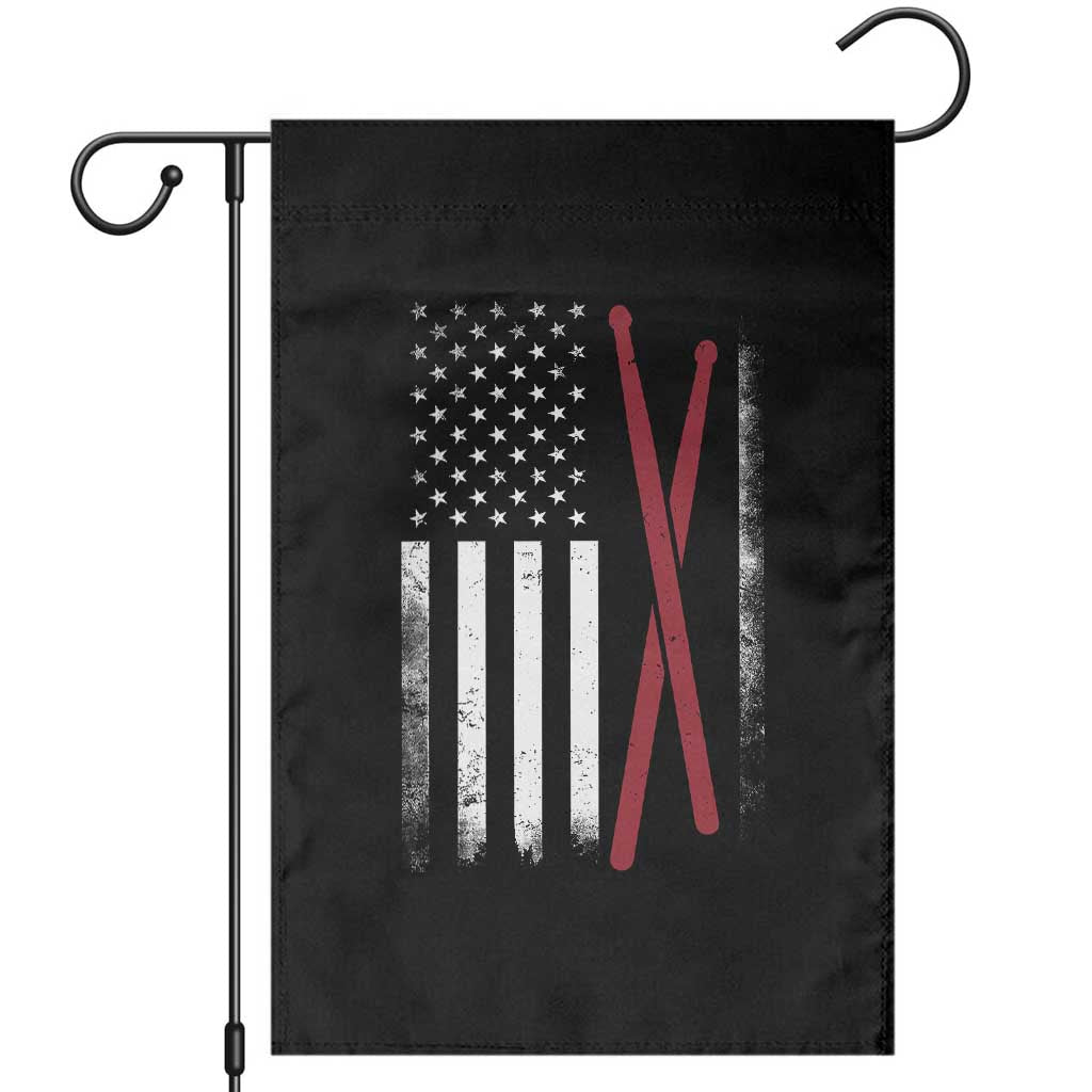 American Flag Drumsticks Garden Flag USA Drummers Vintage Drum Sticks TS10 Black Print Your Wear