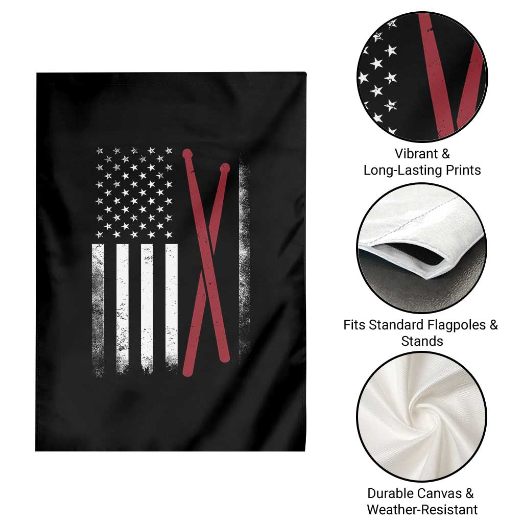 American Flag Drumsticks Garden Flag USA Drummers Vintage Drum Sticks TS10 Print Your Wear
