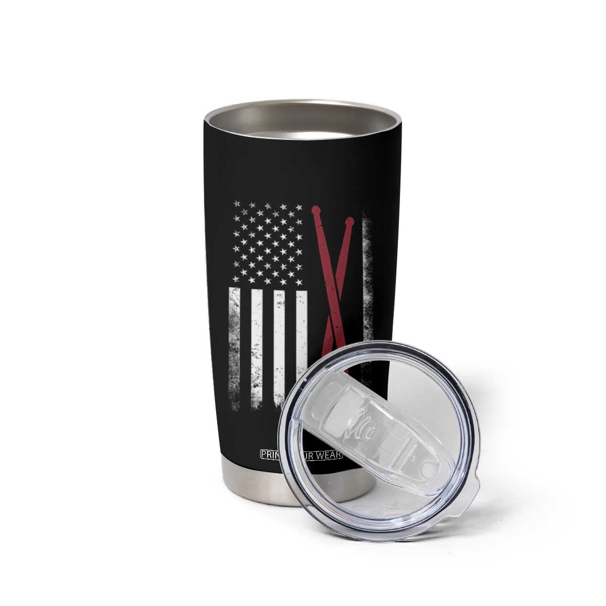 American Flag Drumsticks Tumbler Cup USA Drummers Vintage Drum Sticks TS10 Print Your Wear