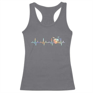 Drums Heartbeat Racerback Tank Top Drummer Percussionist Silhouette TS10 Charcoal Print Your Wear