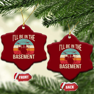 Funny Drummer Ceramic Ornament Drum Set Drumming Lovers I'll Be In The Basement TS10 Print Your Wear
