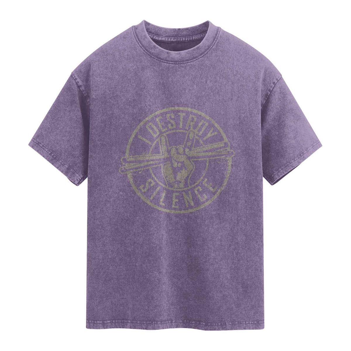 Funny Drummer Washed Cotton T-Shirt Musician Gift Percussion Lover