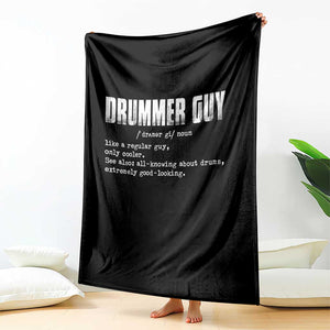Funny Drummer Guy Throw Blanket Definition Vintage Drums Drumming TS10 Print Your Wear