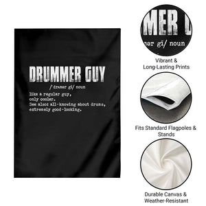 Funny Drummer Guy Garden Flag Definition Vintage Drums Drumming TS10 Print Your Wear