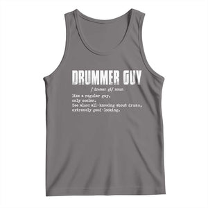 Funny Drummer Guy Tank Top Definition Vintage Drums Drumming TS10 Deep Heather Print Your Wear