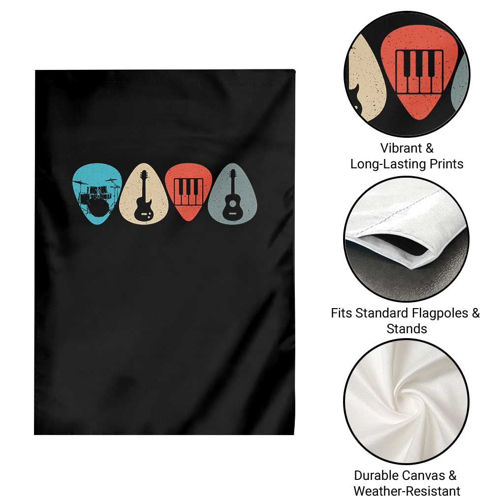 Guitar Pick Garden Flag Retro Music Instrument TS10 Print Your Wear