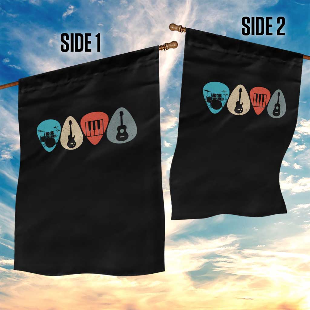 Guitar Pick Garden Flag Retro Music Instrument TS10 Print Your Wear