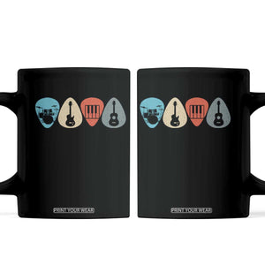 Guitar Pick Coffee Mug Retro Music Instrument TS10 Black Print Your Wear