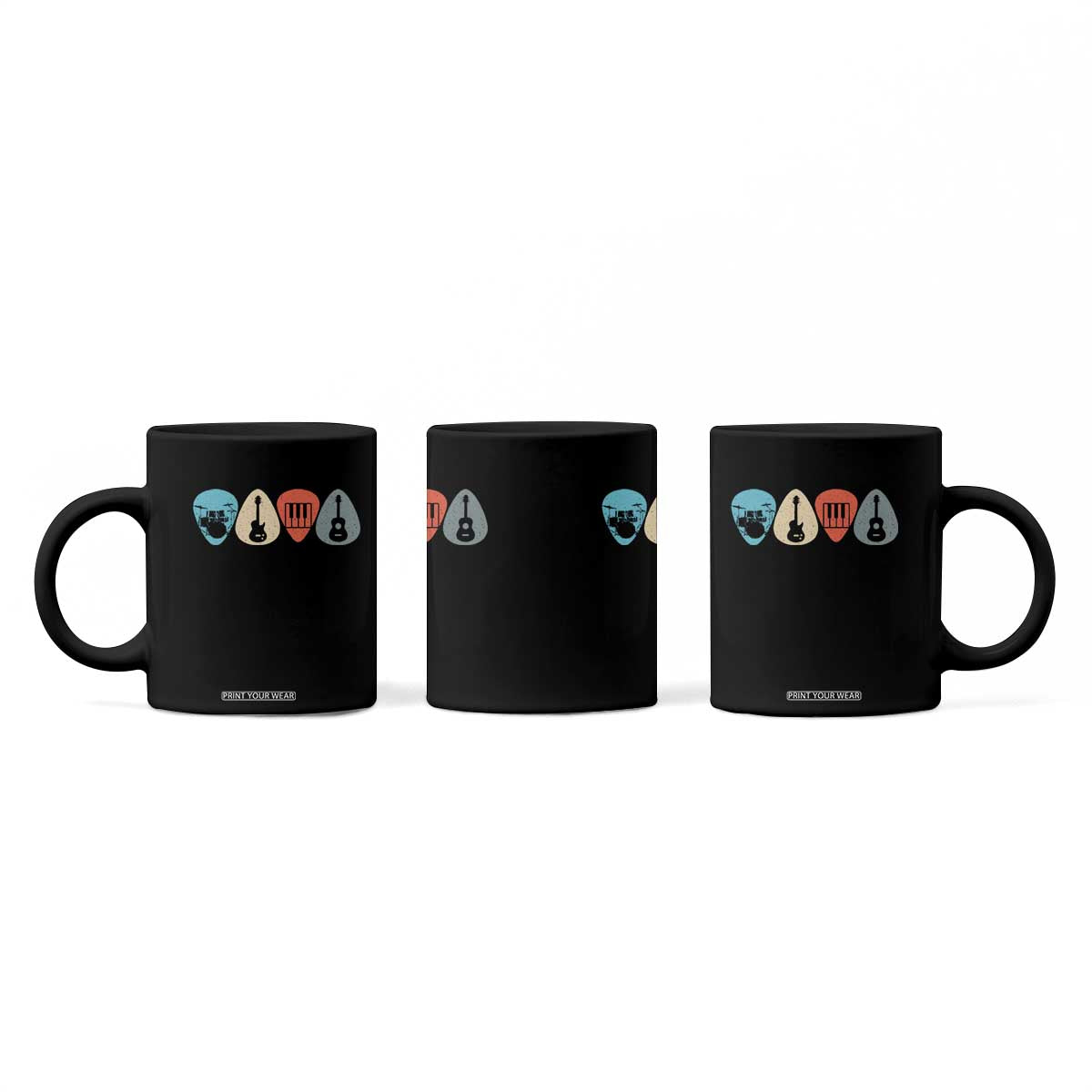 Guitar Pick Coffee Mug Retro Music Instrument TS10 Print Your Wear